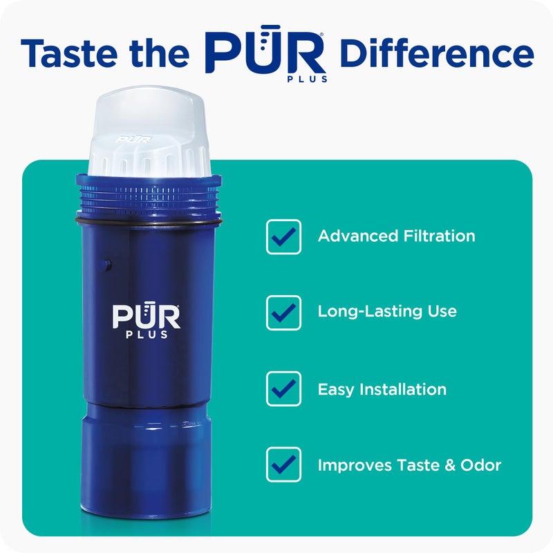 PUR Plus Lead Reducing Water Pitcher and Dispenser Replacement Filter, 1-Pack, NSF & WQA Certified - Compatible with All PUR Pitchers and Dispensers, Blue, PPF951K1 - Image 5